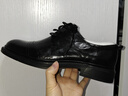百麗通勤商務(wù)皮鞋男夏真皮婚宴職場(chǎng)正裝鞋 黑色 40 曬單實(shí)拍圖