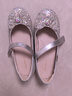 百麗童鞋兒童皮鞋女童公主鞋水晶演出鞋春秋表演單鞋 銀色34 曬單實(shí)拍圖