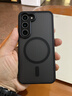 摯衛士【膚感磁吸】適用三星s23手機殼s23保護套 magsafe磁吸無(wú)線(xiàn)充電防摔親膚磨砂半透 午夜黑 曬單實(shí)拍圖