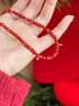Arsis印記系列鴻運福祿項鏈女紅瑪瑙葫蘆吊墜毛衣鏈新年禮物送女友 鴻運福祿項鏈 曬單實(shí)拍圖