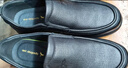 紅蜻蜓休閑皮鞋男25秋季羊皮軟底商務(wù)一腳蹬爸爸鞋子WTA35155黑色41 曬單實(shí)拍圖