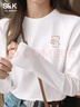 班尼路（Baleno）S&K100%純棉長(cháng)袖T恤女2025春秋季新款可愛(ài)小熊印花外穿內搭打底衫 曬單實(shí)拍圖