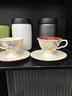 SUCCOHOMEWARE中世紀復古優(yōu)雅咖啡杯禮盒法式氛圍感陶瓷馬克杯家用茶杯喝水杯子 榴果繁華對杯-手提禮盒包裝 曬單實(shí)拍圖