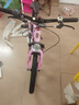 鳳凰（Phoenix）青少年兒童自行車(chē)7速禧瑪諾學(xué)生山地車(chē)鋁架星空  20寸粉色一體輪  曬單實(shí)拍圖