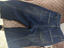 啄木鳥(niǎo)覆古爆款牛仔褲女2025新款高腰顯瘦直筒褲窄版彎刀闊腿褲子SN6857 覆古藍-加絨 L /28建議110-120斤 曬單實(shí)拍圖