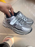 泰蘭尼斯春季男童老爹鞋運動(dòng)鞋軟底防滑校園休閑鞋兒童緩震慢跑鞋銀色29 曬單實(shí)拍圖