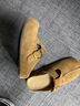 他她（TATA）女鞋2026春季新款勃肯鞋時(shí)尚百搭鞋厚底全包拖鞋CLD01AH6 棕色 37 曬單實(shí)拍圖