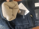 老爺車(chē)高檔特厚羊羔絨牛仔褲男士秋冬加絨保暖中年直筒褲彈力高腰褲子 深蘭【3719R】 36 建議170-180斤 曬單實(shí)拍圖