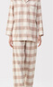 MUJI女式無(wú)側縫法蘭絨睡衣女士家居服女款純棉25年冬季套裝 女裝 粉紅色格紋 XL （上裝165/92A 下裝165/74A） 曬單實(shí)拍圖