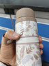 匡迪保溫杯女高顏值316不銹鋼水杯高顏值迷你隨手杯學(xué)生便攜杯子 淺咖色-360ml【316內膽 3D浮雕圖案】 曬單實(shí)拍圖