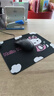 【辦公標配】鼠標墊少女心凱蒂貓桌墊Hello kitty小號筆記本辦公桌通用數碼鍵盤(pán)墊 凱蒂貓 黑色拿牙刷 260*210*2mm（無(wú)鎖邊） 曬單實(shí)拍圖