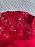 巴拉巴拉（BALABALA）兒童連衣裙女童裙子新年網(wǎng)紗公主裙拜年服 中國紅60611 100 cm 曬單實(shí)拍圖