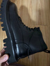 MAGIOPY高端奢侈品牌高檔馬丁靴男士厚底復古手工真皮中筒靴子男時(shí)尚 黑色單里 42 曬單實(shí)拍圖