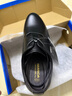 回力皮鞋男黑色英倫風(fēng)德比鞋厚底耐磨工作鞋軟底系帶正裝鞋男 黑色 39 曬單實(shí)拍圖
