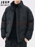 JEEP SPIRIT吉普棉服男冬季立領(lǐng)休閑外套男士防寒保暖男裝 黑色 XL  曬單實(shí)拍圖