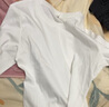美洋（MEIYANG）小舒服T恤 全棉密織圓領(lǐng)正肩基礎百搭長(cháng)袖上衣休閑新款長(cháng)袖T恤女 米白色 XL 曬單實(shí)拍圖