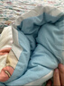 貝肽斯兒童防踢被純棉豆豆絨胎脂皮睡袋寶寶防踢被子神器秋冬加厚 云端L 曬單實(shí)拍圖