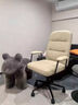 顧家家居電腦椅辦公椅休閑椅電競椅舒適久坐中古風(fēng)書(shū)房化妝椅書(shū)桌椅子餐椅 【久坐舒服+可移動(dòng)】雅米灰 不可調節 固定扶手 曬單實(shí)拍圖