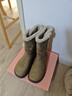 卓詩(shī)尼厚底雪地靴女2025冬季新款加絨保暖復古棉鞋休閑毛毛靴兩穿短靴 卡其色 37 曬單實(shí)拍圖