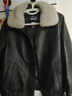 云旗千裘真皮羽絨服女短款冬季新水貂毛領(lǐng)休閑夾克海寧綿羊皮皮衣鵝絨外套 黑色 水貂毛領(lǐng)可拆卸 L 建議體重105-115斤 曬單實(shí)拍圖