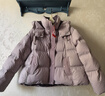鴨鴨（YAYA）鞠婧祎同款羽絨服女2025新款短款韓版時(shí)尚連帽加厚保暖顯瘦外套XH YE5B603725L-粉紫色 L （165） 曬單實(shí)拍圖