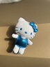 三麗鷗（SANRIO）50周年系列HelloKitty 亮藍掛件 毛絨玩具新年生日禮物送女友 曬單實(shí)拍圖