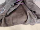 JEEP皮毛一體男士冬季大碼加絨加厚皮衣短款機車(chē)服夾克男裝羊羔毛外套 銀蘭灰 M 曬單實(shí)拍圖