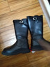 紅蜻蜓童鞋女童2025年冬季兒童二棉鞋皮靴子黑色高筒靴Q54BM073黑色36 曬單實(shí)拍圖