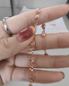 法蔻（farcoko）18k彩金四葉草手鏈女輕奢玫瑰金手飾新年情人節生日禮物送女友 玫瑰金 曬單實(shí)拍圖