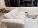 莫語(yǔ)百合沙發(fā)設計師北歐復古花瓣輕法式奶油棉麻風(fēng)布藝沙發(fā) 四人位【2.68米】(推薦) 比利時(shí)華夫格雪尼爾絨-防水防污 曬單實(shí)拍圖