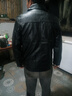 JEEP SPIRIT海寧2025新款綿羊皮皮夾克薄款休閑修身韓版翻領(lǐng)機車(chē)外套加絨 黑色  加絨 2XL 140-160斤 曬單實(shí)拍圖