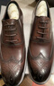 金利來(lái)（Goldlion）男鞋正裝皮鞋時(shí)尚男士布洛克鞋商務(wù)舒適牛津鞋58023068140A棕色41 曬單實(shí)拍圖
