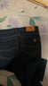 皮爾卡丹（pierre cardin）牛仔褲男秋冬季加厚寬松直筒褲商務(wù)休閑長(cháng)褲子男裝 牛仔黑加絨 33 曬單實(shí)拍圖