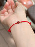 本命堂珠來(lái)運轉朱砂紅繩手鏈女生肖馬年本命年護身符手繩新年情人節禮物 曬單實(shí)拍圖