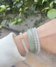 冰種白月光玉鐲荔枝白色翡翠手鐲玉鐲冰透白色氣質(zhì)小眾送女友禮物 57mm 曬單實(shí)拍圖
