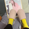 水星家紡日式輕奢簡(jiǎn)約棉拖鞋女士秋冬新款家居家室內情侶保暖地板棉拖鞋男 曬單實(shí)拍圖