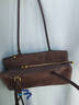 OMI歐米擦色法棍包高級感腋下包小眾復古波士頓包手提包生日禮物女士 烏木棕【擦色】 曬單實(shí)拍圖