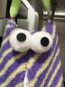 車(chē)載紙巾盒掛式卡通怪獸汽車(chē)椅背紙巾掛袋車(chē)用抽紙盒車(chē)內裝飾用品 紫色條紋大眼-抽紙袋【1個(gè)】 曬單實(shí)拍圖