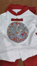 優(yōu)奇嬰兒衣服男女寶寶春秋套裝嬰幼兒國風(fēng)唐裝百天周歲禮服分體兩件套 曬單實(shí)拍圖