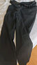 SWAMP AREA三本針垂感長(cháng)褲男秋冬季寬松直筒褲子高級休閑西裝褲KS22黑色XL 曬單實(shí)拍圖
