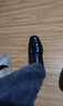 COSMICKISS商務(wù)皮鞋男三接頭正裝制式皮鞋保安上班面試鞋子軟底伴郎男鞋潮 休閑皮鞋-黑色-套腳款 41 曬單實(shí)拍圖