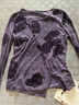 三吉黑花【南山影】新中式植絨打底衫女內搭上衣針織衫2025新款潮 黛紫 S 曬單實(shí)拍圖