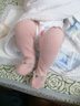 五朵棉嬰兒長(cháng)筒襪秋冬加絨加厚珊瑚絨兒童襪子透氣新生兒寶寶襪子保暖 曬單實(shí)拍圖