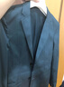 皮爾卡丹（pierre cardin）高端休閑西服男士春夏季薄款西裝外套修身中年爸爸裝商務(wù)單西 深藍 XL 180 【建議145-160斤】 曬單實(shí)拍圖