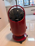 飛達三和垃圾桶家用客廳輕奢高檔高顏值大容量帶輪廚房衛生間廁所臥室紙簍 酒紅色-太空艙【滑輪款】 曬單實(shí)拍圖