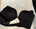 幸棉【斷碼特惠】外擴顯大內衣女無(wú)尺碼聚攏無(wú)痕漫畫(huà)胸文胸軟支撐胸罩 黑色（附2對杯墊） 均碼 (A-C杯/90-125斤) 曬單實(shí)拍圖