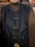 FIRSTSTATION FS經(jīng)典復古圓領(lǐng)原牛色寬松牛仔馬甲女25秋新款J020A 藏青色 L 曬單實(shí)拍圖