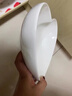 佳億廚連純白陶瓷碗愛(ài)心碗碟情侶心形碗水果沙拉碗醬料碟烤碗家用小湯碗盤(pán) 7英寸桃心碗 曬單實(shí)拍圖