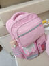 乖明星書(shū)包小學(xué)生1-3-6年級兒童超輕便護脊防下墜減壓男女孩背包雙肩包 【3-6年級/130cm以上】粉紅色-護脊 送平安夜圣誕節送禮元旦新年生日禮物 曬單實(shí)拍圖