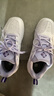 薰風(fēng)（KUMPOO）星云D16羽毛球鞋 透氣百搭防滑減震熏風(fēng)入門(mén)進(jìn)階男女同款運動(dòng)鞋 星云D16 白紫色 37 曬單實(shí)拍圖